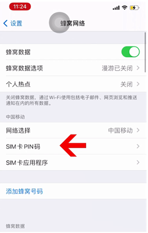 古蔺苹果14维修网分享如何给iPhone14的SIM卡设置密码 